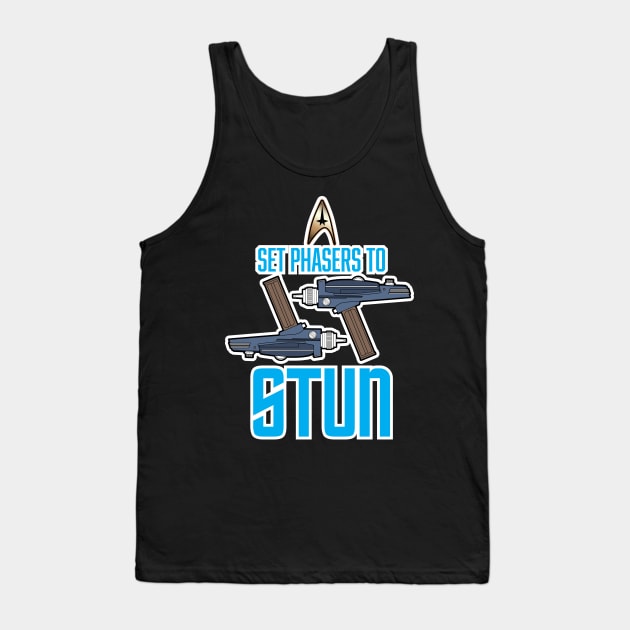 Set Phasers to Stun Tank Top by Parisi Studios